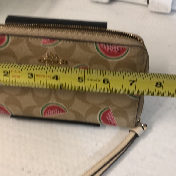 Coach #3140 Wristlet Wallet Watermelon Print - Picture 8 of 11